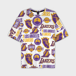 Мужская футболка оверсайз LAKERS LOGO