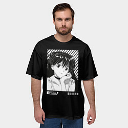 Футболка оверсайз мужская Аска ева 02, цвет: 3D-принт — фото 2