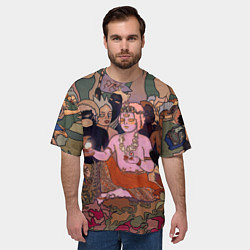 Футболка оверсайз мужская BRING ME THE HORIZON ART, цвет: 3D-принт — фото 2