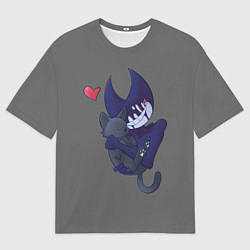 Футболка оверсайз мужская Bendy And The Ink Machine, цвет: 3D-принт