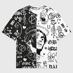 Футболка оверсайз мужская LIL PEEP, цвет: 3D-принт
