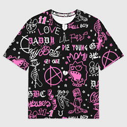 Футболка оверсайз мужская LIL PEEP, цвет: 3D-принт