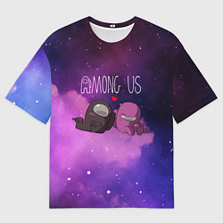 Футболка оверсайз мужская Among Us Love Z, цвет: 3D-принт