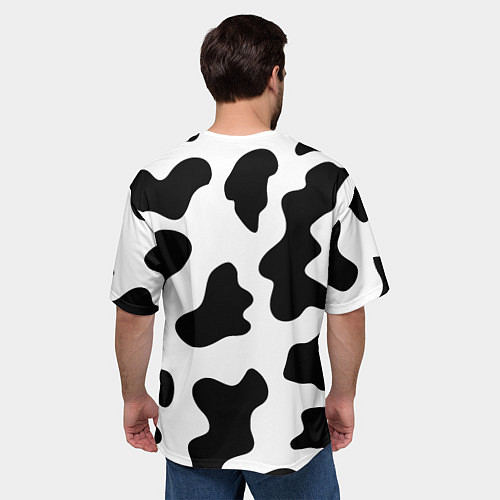 Мужская футболка оверсайз Му-му / 3D-принт – фото 4