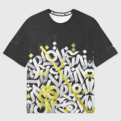 Футболка оверсайз мужская GRAFFITY, цвет: 3D-принт