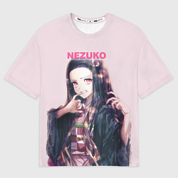 Футболка оверсайз мужская Nezuko, цвет: 3D-принт
