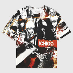 Футболка оверсайз мужская Bleach Блич Ичиго Курасаки, цвет: 3D-принт
