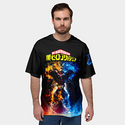 Футболка оверсайз мужская Моя геройская академия, цвет: 3D-принт — фото 2