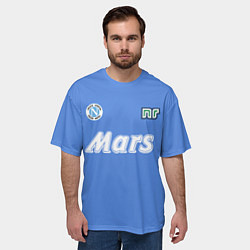 Футболка оверсайз мужская Диего Марадона Наполи, цвет: 3D-принт — фото 2