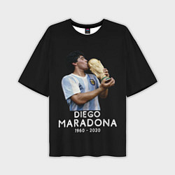 Футболка оверсайз мужская Diego Maradona, цвет: 3D-принт