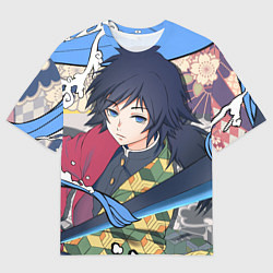 Футболка оверсайз мужская ГИЮ ТОМИОКА ФРЕСКА, цвет: 3D-принт
