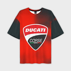 Мужская футболка оверсайз Ducati Corse logo
