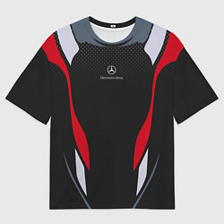 Футболка оверсайз мужская Mercedes-Benz, цвет: 3D-принт