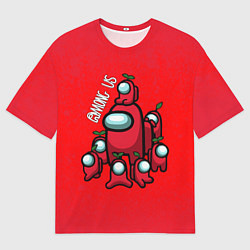 Футболка оверсайз мужская AMONG US, цвет: 3D-принт