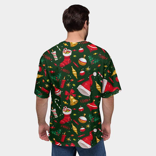 Мужская футболка оверсайз Новый Год Среди Нас / 3D-принт – фото 4