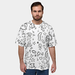 Футболка оверсайз мужская DIE ANTWOORD, цвет: 3D-принт — фото 2