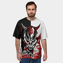 Футболка оверсайз мужская Самурай Samurai, цвет: 3D-принт — фото 2