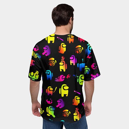 Мужская футболка оверсайз AMONG US / 3D-принт – фото 4