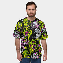 Футболка оверсайз мужская ЗОМБИ, цвет: 3D-принт — фото 2