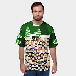 Футболка оверсайз мужская Южный Парк South Park, цвет: 3D-принт — фото 2