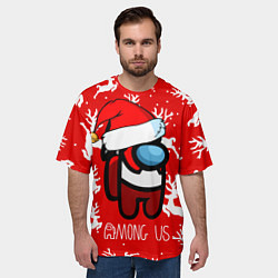 Футболка оверсайз мужская Новый Год Среди Нас!, цвет: 3D-принт — фото 2