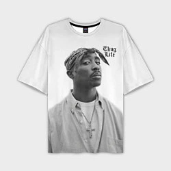 Мужская футболка оверсайз 2pac Thug Life