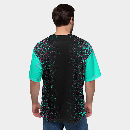 Мужская футболка оверсайз Единорог / 3D-принт – фото 4