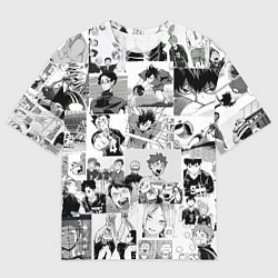 Футболка оверсайз мужская Haikyu, цвет: 3D-принт