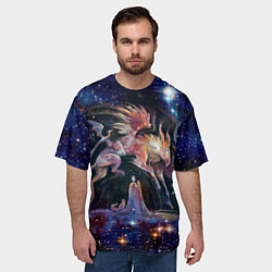 Футболка оверсайз мужская Дивные звери, цвет: 3D-принт — фото 2