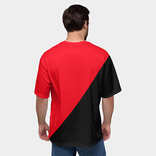 Мужская футболка оверсайз Hello Hero / 3D-принт – фото 4