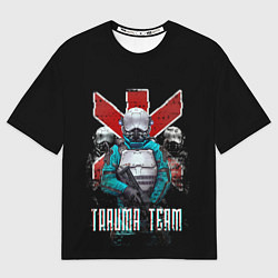 Футболка оверсайз мужская CYBERPUNK TRAUMA TEAM, цвет: 3D-принт