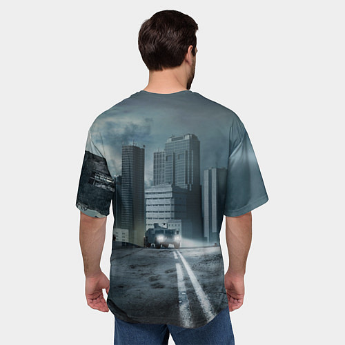 Мужская футболка оверсайз Metro Exodus / 3D-принт – фото 4