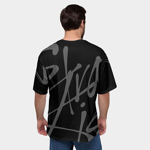 Мужская футболка оверсайз STRAY KIDS / 3D-принт – фото 4