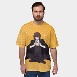 Футболка оверсайз мужская Дазай, цвет: 3D-принт — фото 2