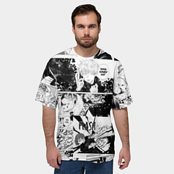 Футболка оверсайз мужская Магическая битва манга, цвет: 3D-принт — фото 2