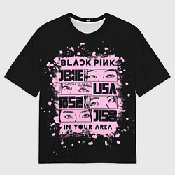 Футболка оверсайз мужская BLACKPINK, цвет: 3D-принт
