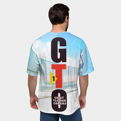Мужская футболка оверсайз Eikichi Onizuka / 3D-принт – фото 4