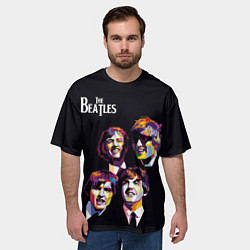 Футболка оверсайз мужская The Beatles, цвет: 3D-принт — фото 2