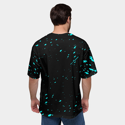 Мужская футболка оверсайз Черный клевер / 3D-принт – фото 4
