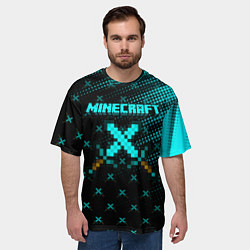 Футболка оверсайз мужская Minecraft, цвет: 3D-принт — фото 2