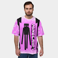 Футболка оверсайз мужская Minecraft, цвет: 3D-принт — фото 2