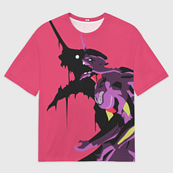 Футболка оверсайз мужская Евангилион, цвет: 3D-принт