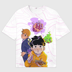 Футболка оверсайз мужская Моб Психо 100, цвет: 3D-принт