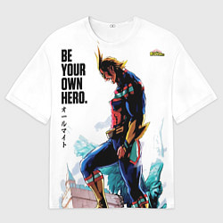 Футболка оверсайз мужская Геройская академия Всемогущий, цвет: 3D-принт