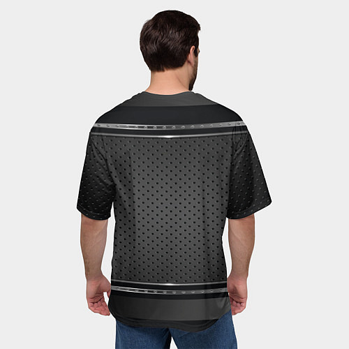 Мужская футболка оверсайз MERCEDES BENZ МЕРСЕДЕС БЕНЗ / 3D-принт – фото 4