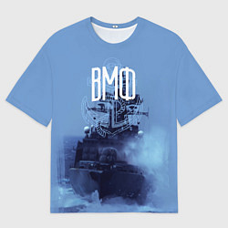 Футболка оверсайз мужская ВМФ, цвет: 3D-принт