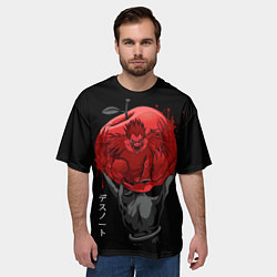 Футболка оверсайз мужская Тетрадь смерти, цвет: 3D-принт — фото 2