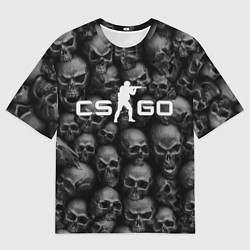 Футболка оверсайз мужская CS:GO Catacombs Катакомбы, цвет: 3D-принт