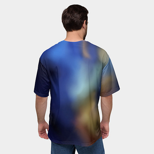 Мужская футболка оверсайз Морской конёк / 3D-принт – фото 4