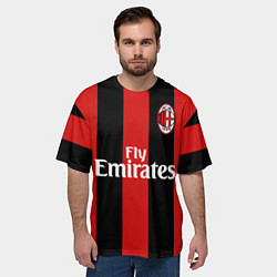 Футболка оверсайз мужская Форма Милан Ибрагимович, цвет: 3D-принт — фото 2